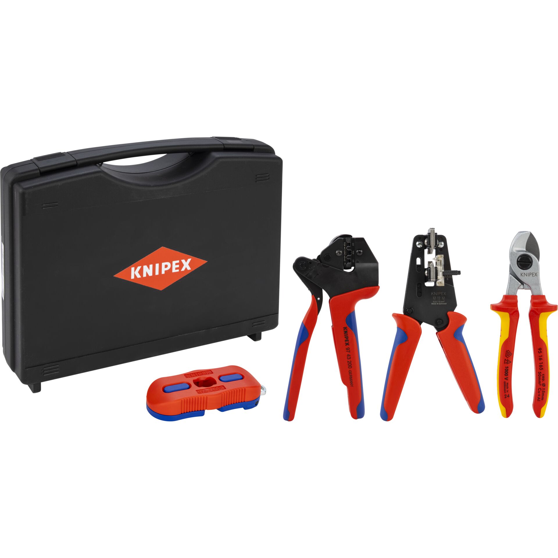 Knipex, Werkzeug-Set, Zange, Seitenschneider, Koffer