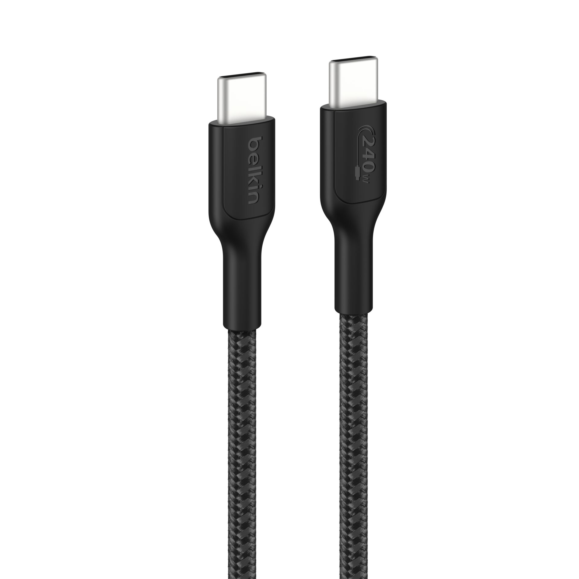 Ladekabel, USB-C, USB-C auf USB-C, geflochten, 2m