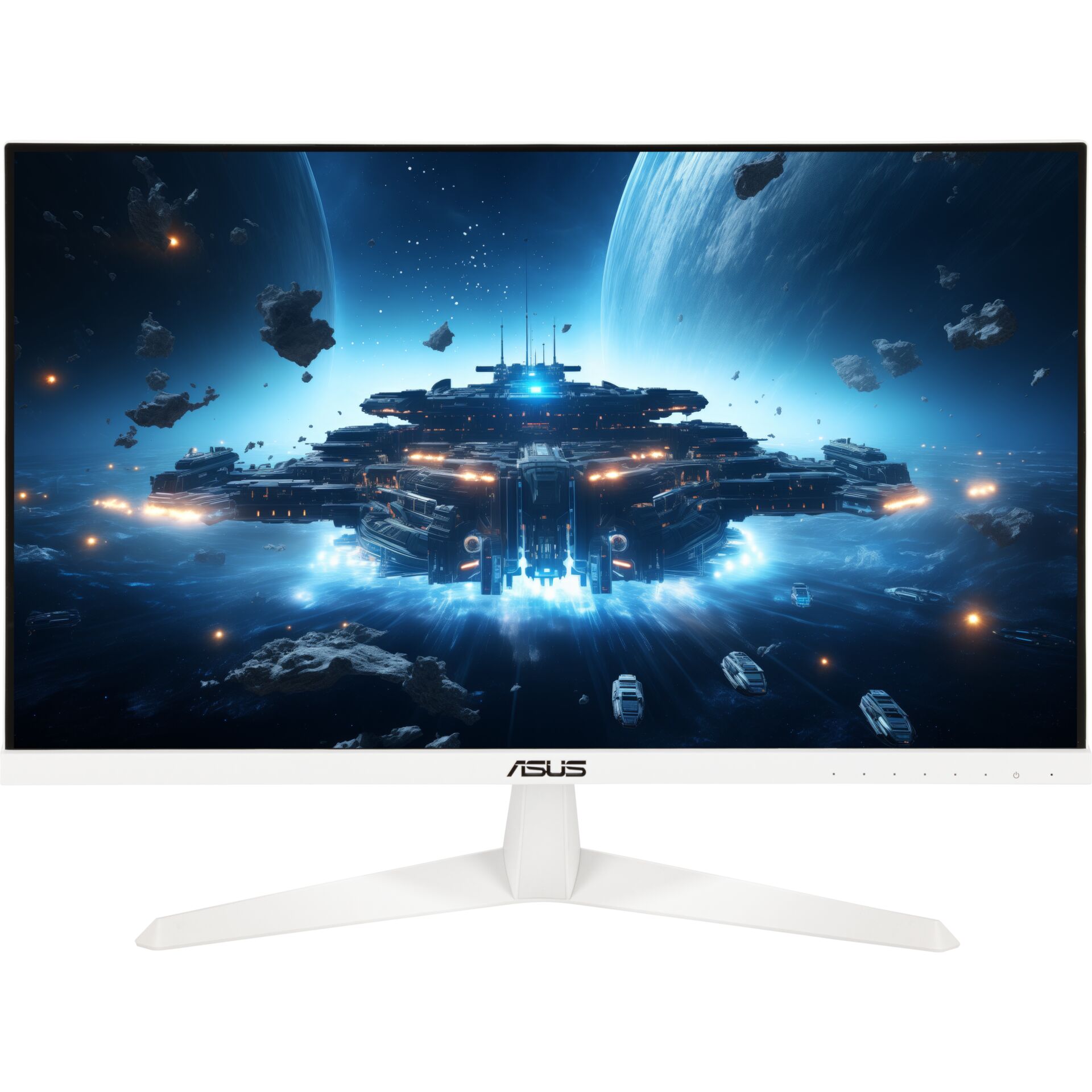 Computerausrüstung, Überwachen, Bildschirm, FERNSEHER, Gaming-Monitor, LED-Display, Ultra-Display, Spaceship-Szene, ASUS-Monitor