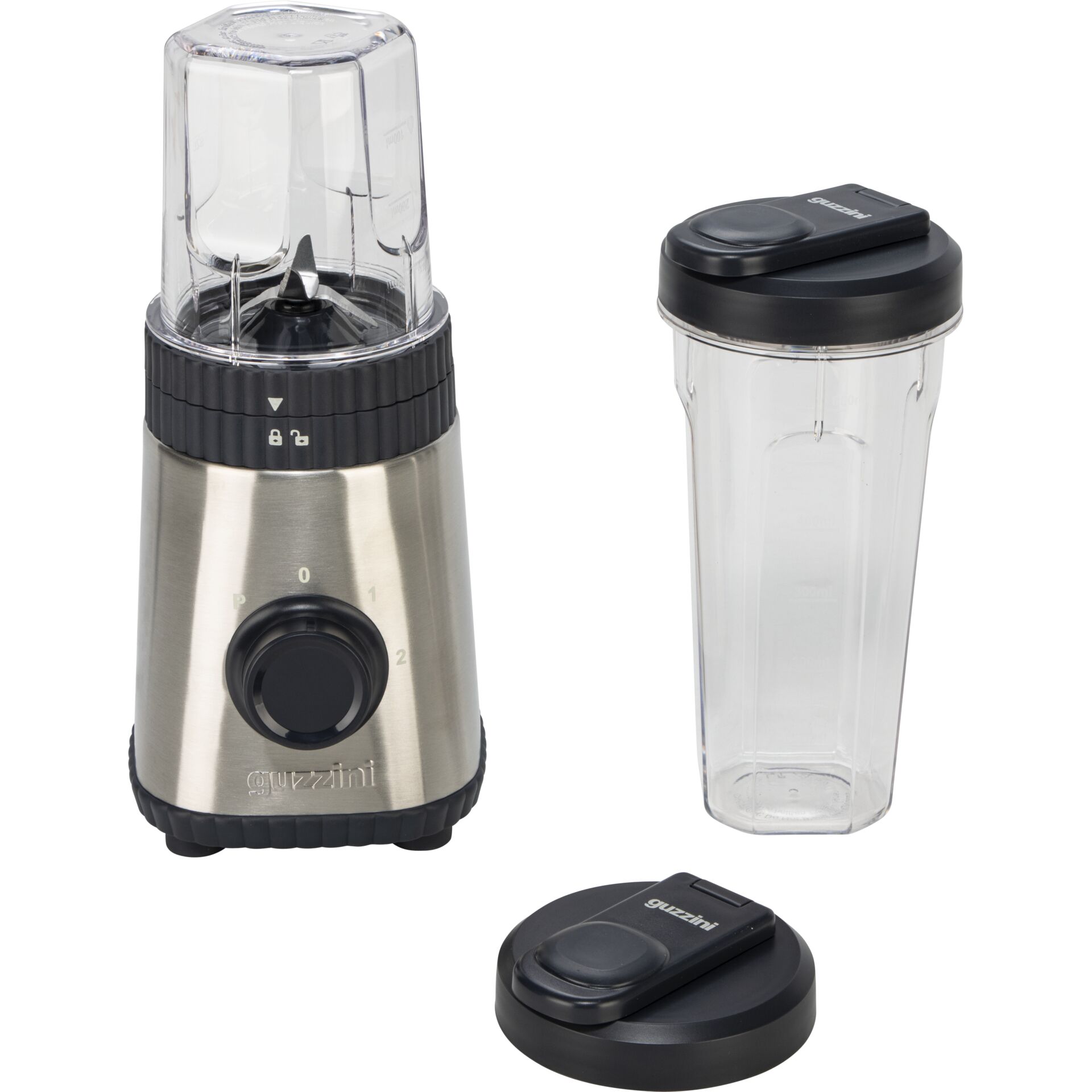 Mixer, Blender, Edelstahl, Transparenter Behälter, Deckel Zubehör