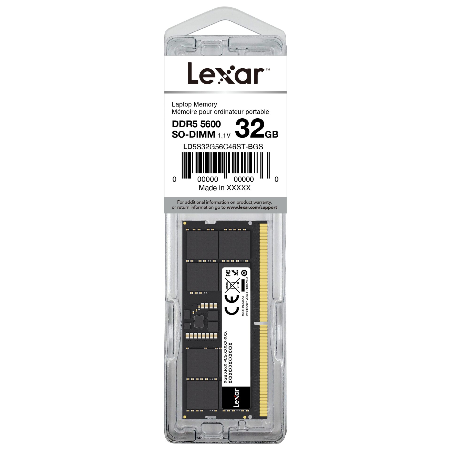 RAM, DDR5, 32GB, SO-DIMM, Laptop Memory