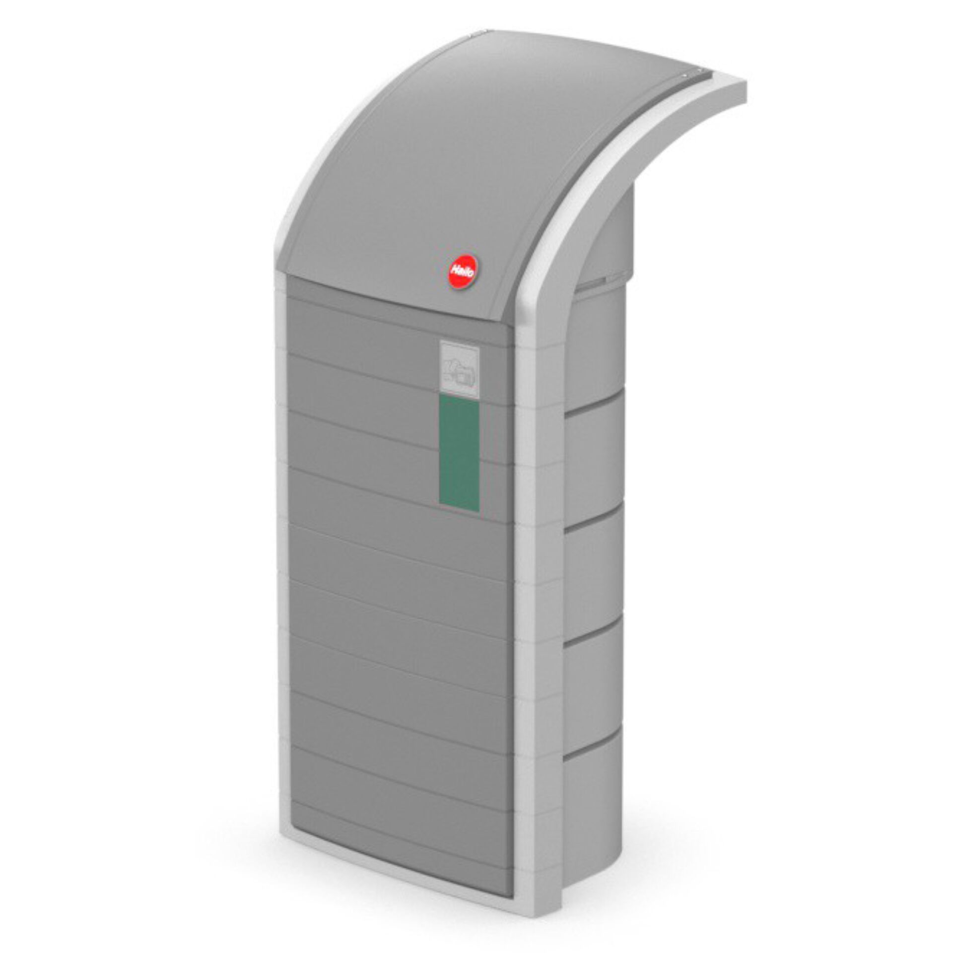 kiosk, Schirm, Staubsammlung, großes graues Gehäuse, Überdachung