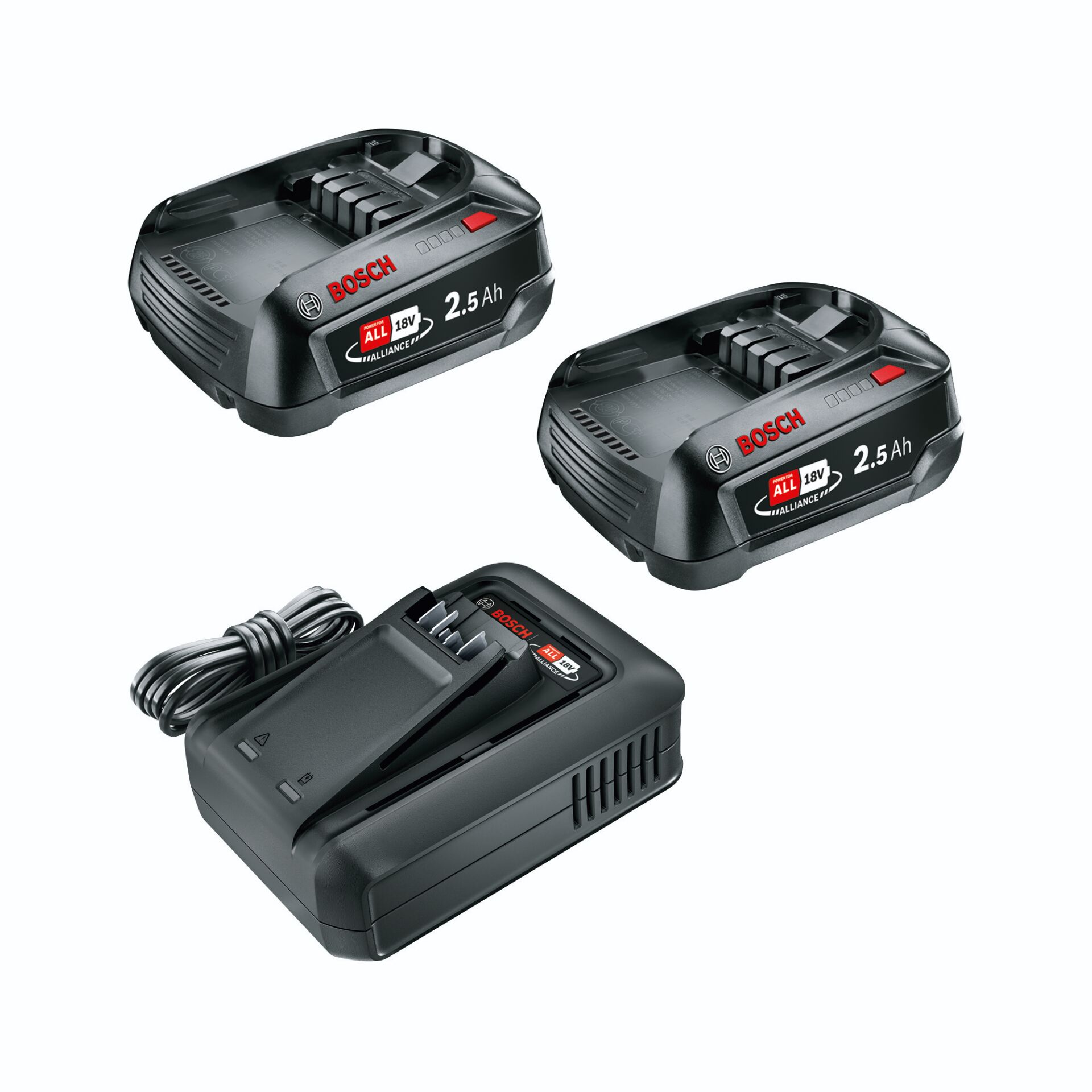 Akkubatterien, 20V, 2.5Ah, Li-Ion, Bosch