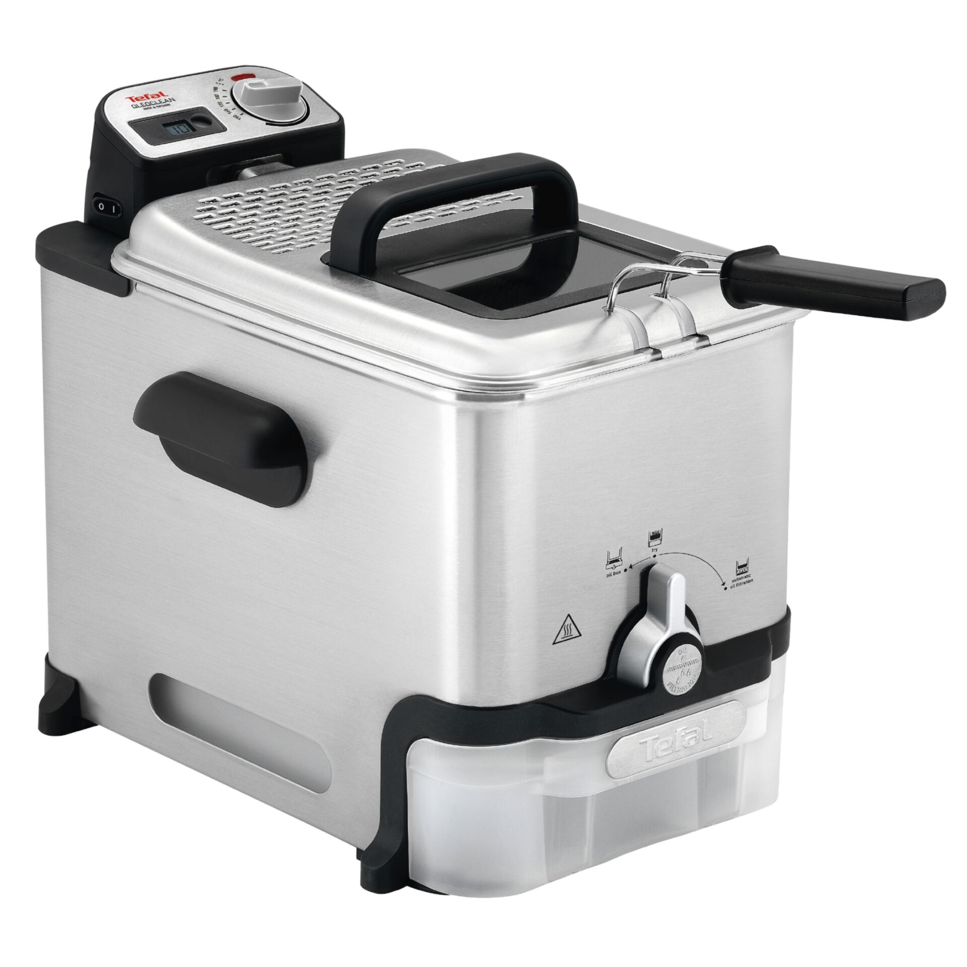 Fritteuse, Elektrische Fritteuse, Edelstahl, Fettbehälter, Temperatursteuerung