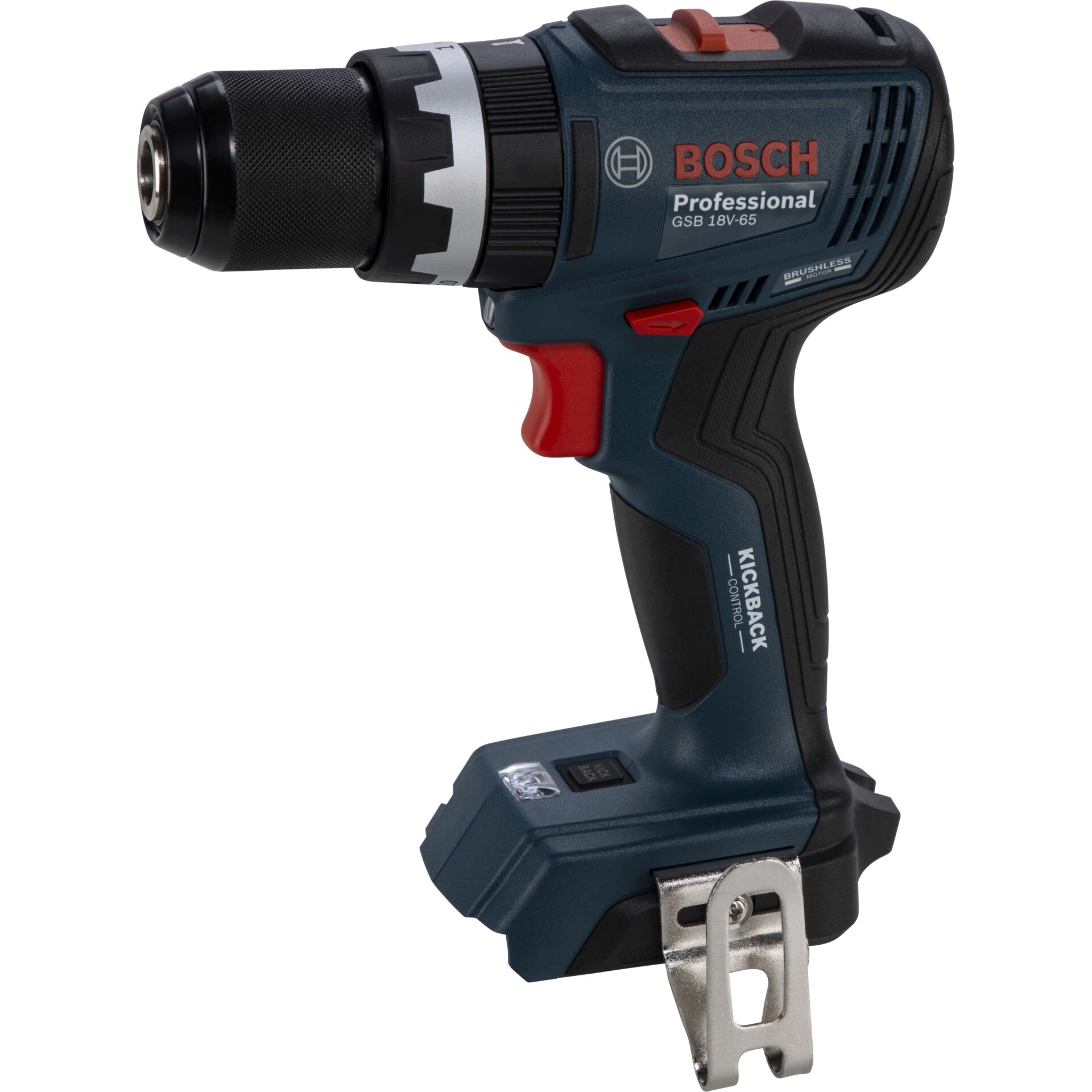 Akku-Bohrmaschine, Schienengehäuse, 18V, Schwarz/Blau, Kraftwerkzeug