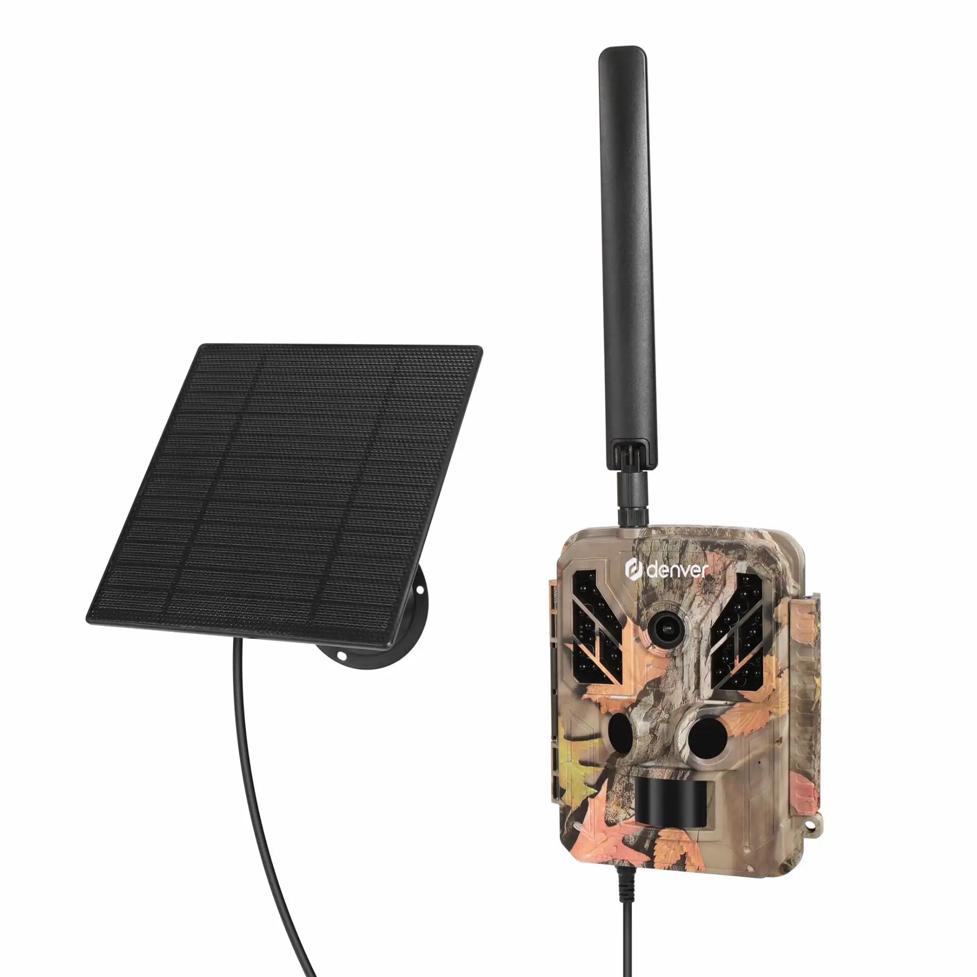 Trail camera, Tarnmappe, Antenne, Solarladepanel?, Kameragehäuse