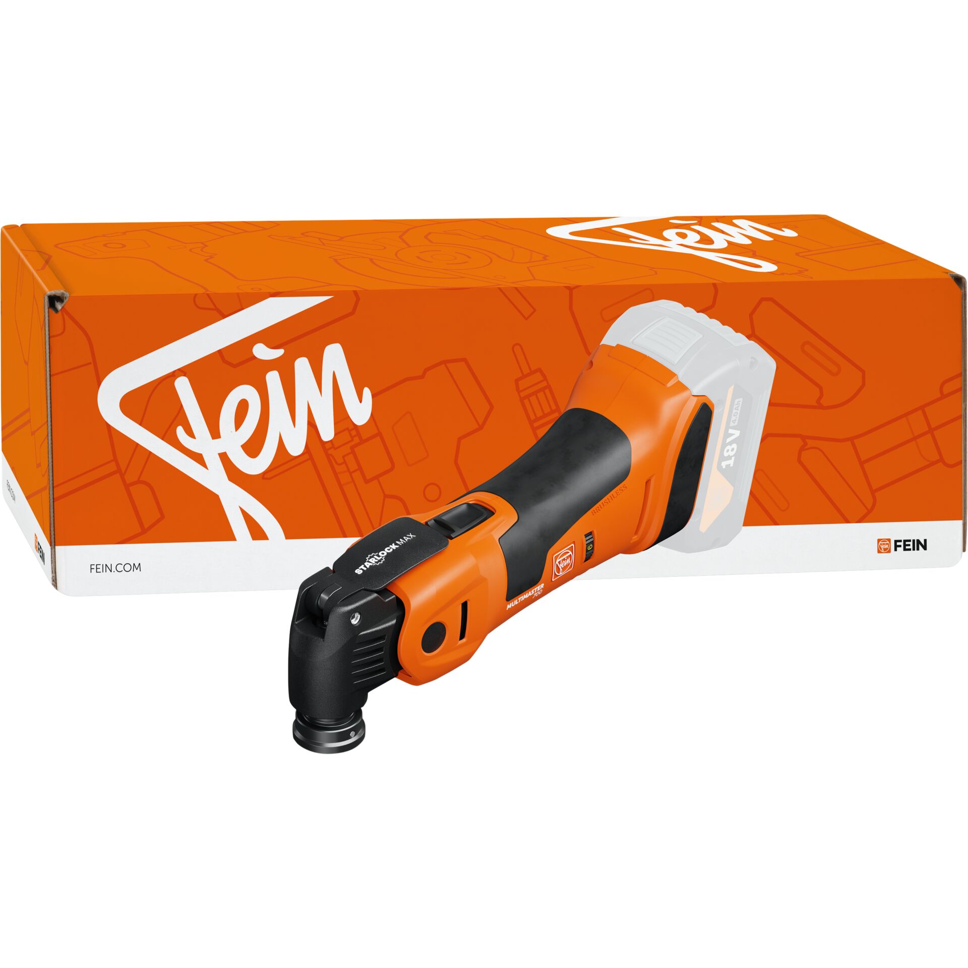 Akku-Schleifer, U-Form Schleifer, 18V, Schleifer mit Schleifscheibe, Fein Markenprodukt