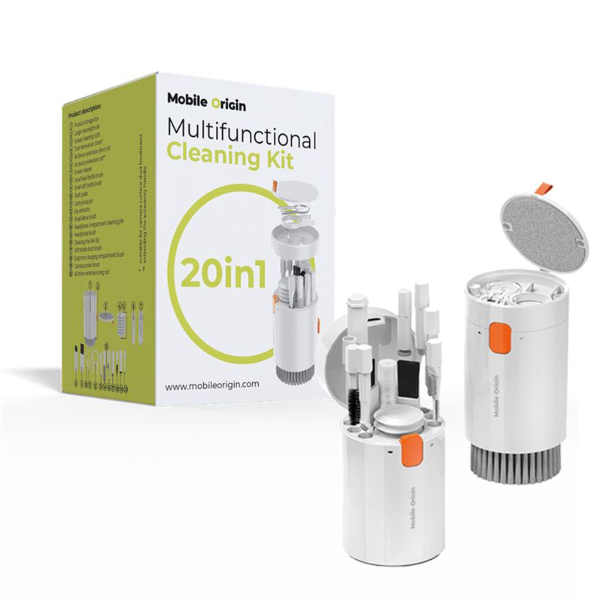 Reinigungsset, Multifunktional, 20in1, Reisekit, Zubehör