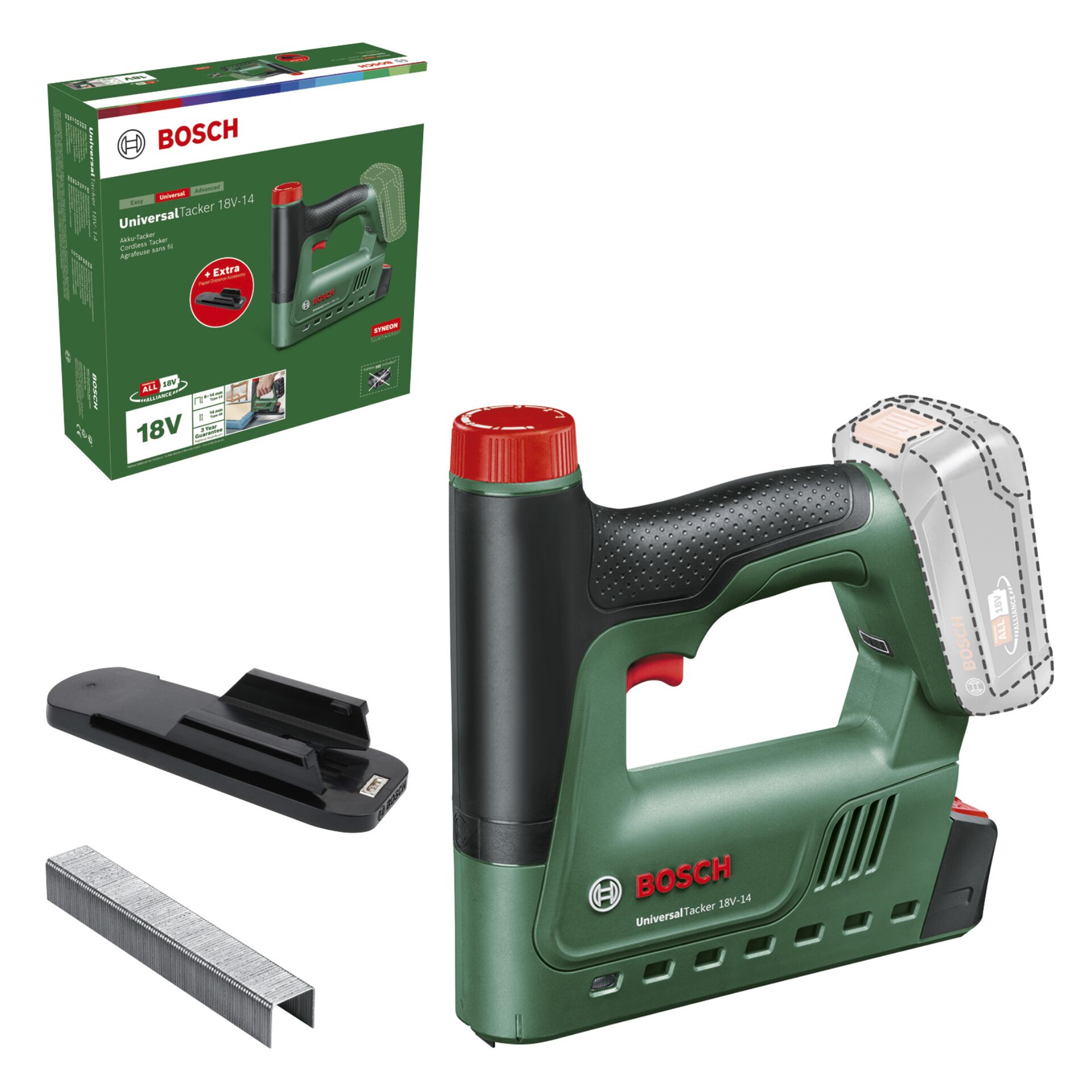 Akku-Heftklammer, Klebeband, Bleistift, Schraubenausführung, Werkzeugpaket