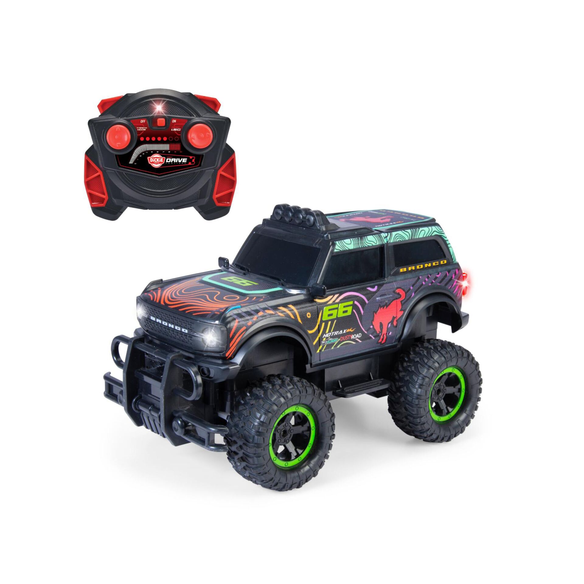 RC Auto, Fernsteuerung, Offroad, 4x4, Neon-Akzente