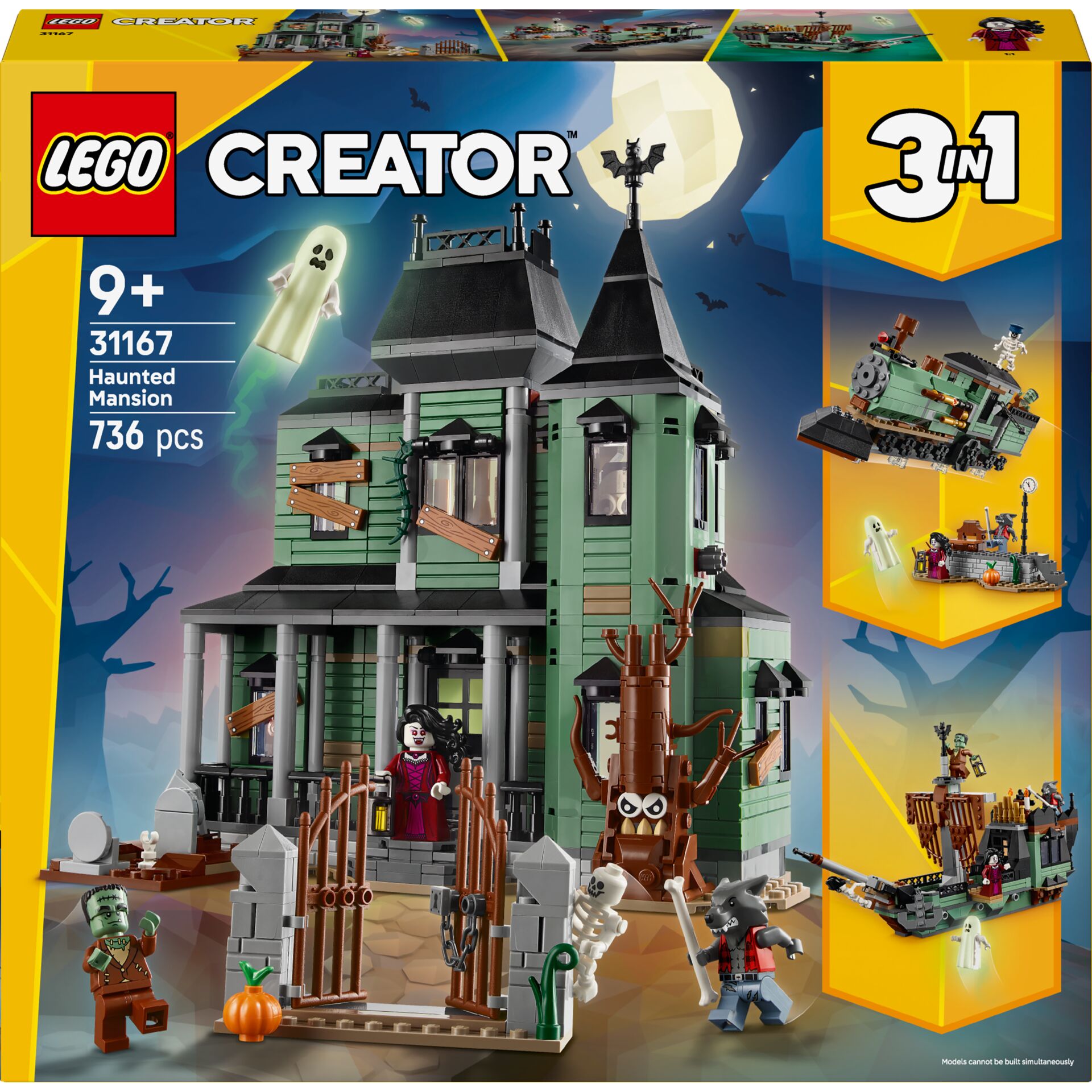 Haunted Mansion, Lego Set, Creator, 3-in-1, 736 pieces