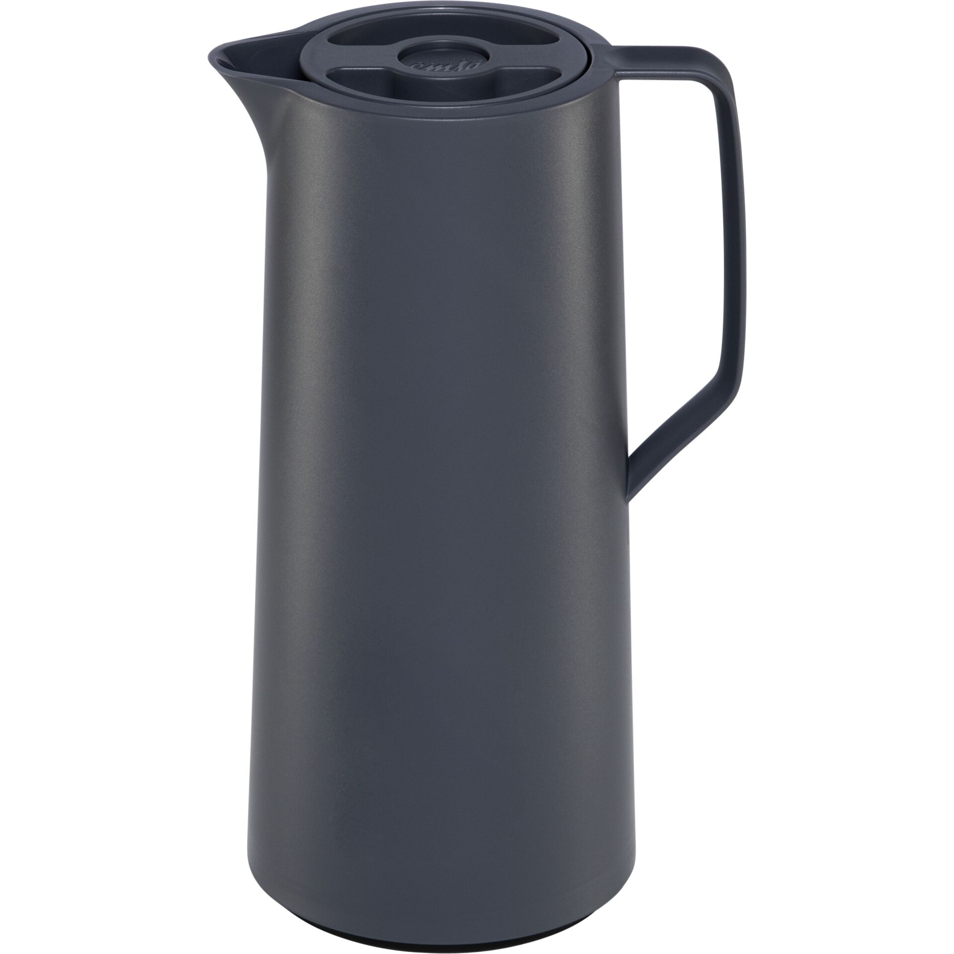 Kaffee*Kanne, Vorratskanne, Kaffee*Kanne aus Edelstahl, dunkelgrau, Deckel mit Ausguss