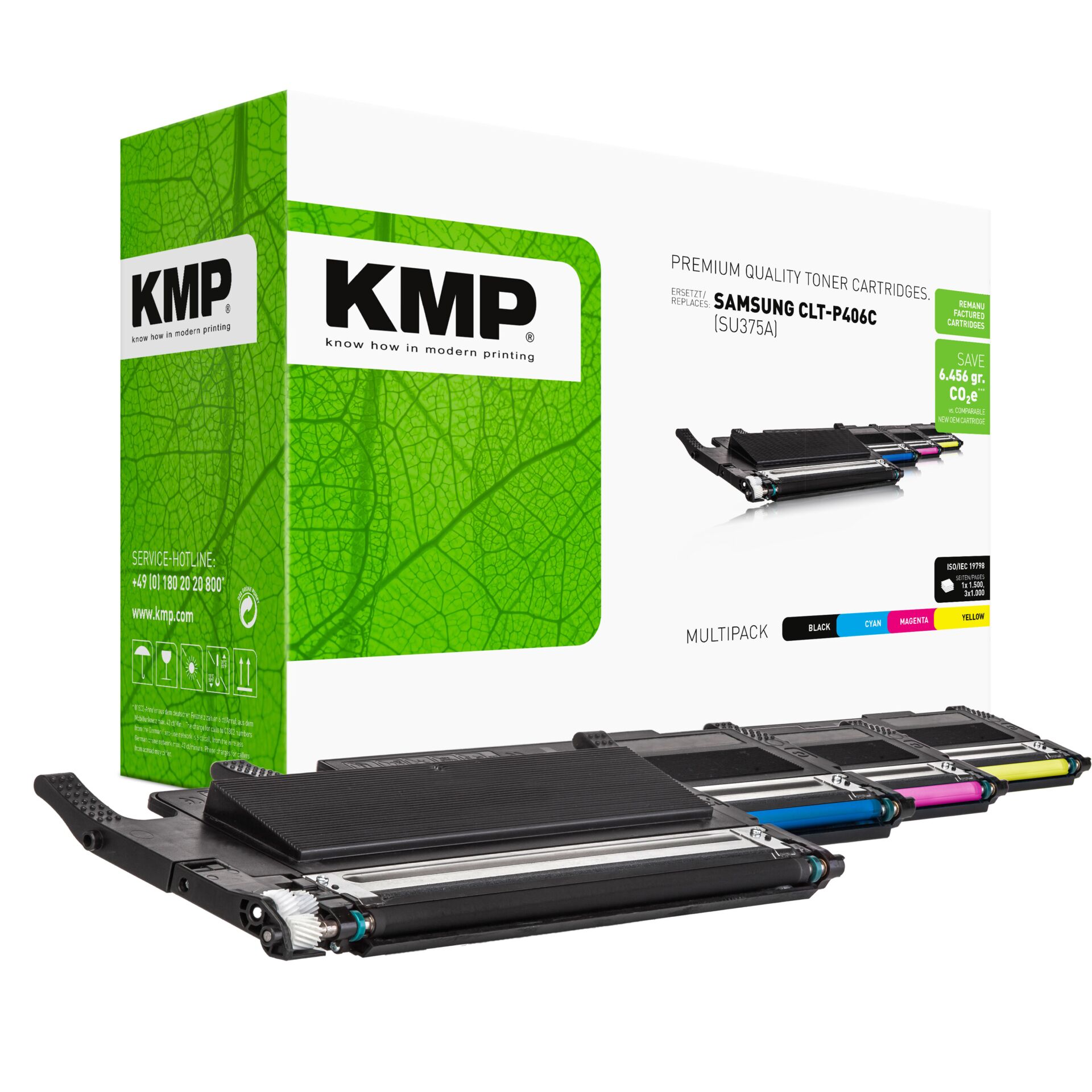 Computerausrüstung, Werbung, Plakat, Maschine, Toner-Kassette, Kompatibler Toner, Multipack, Sicherheitskontakt, KMP-Toner
