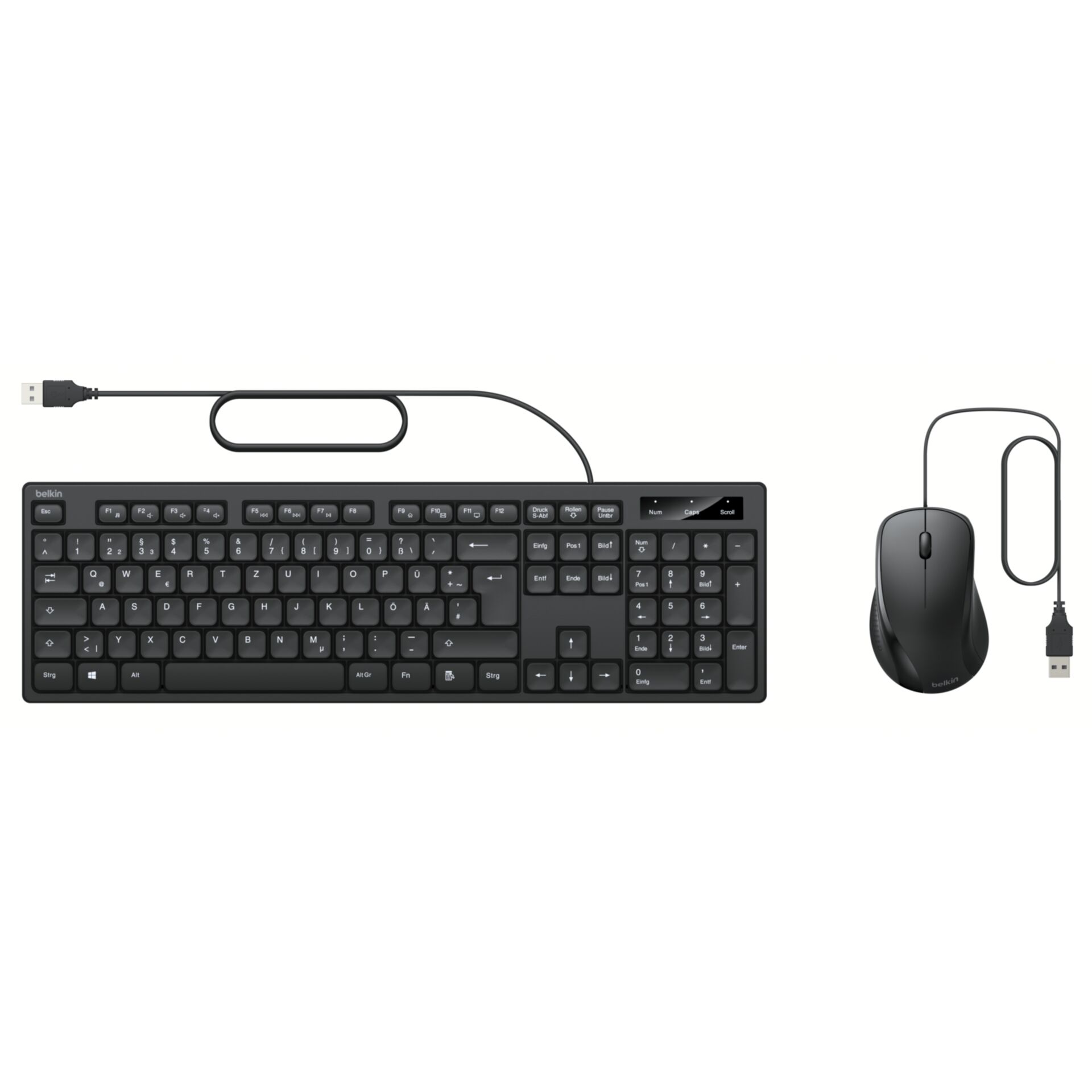Tastatur, Kabelkeyboard, USB, QWERTZ, Schwarz