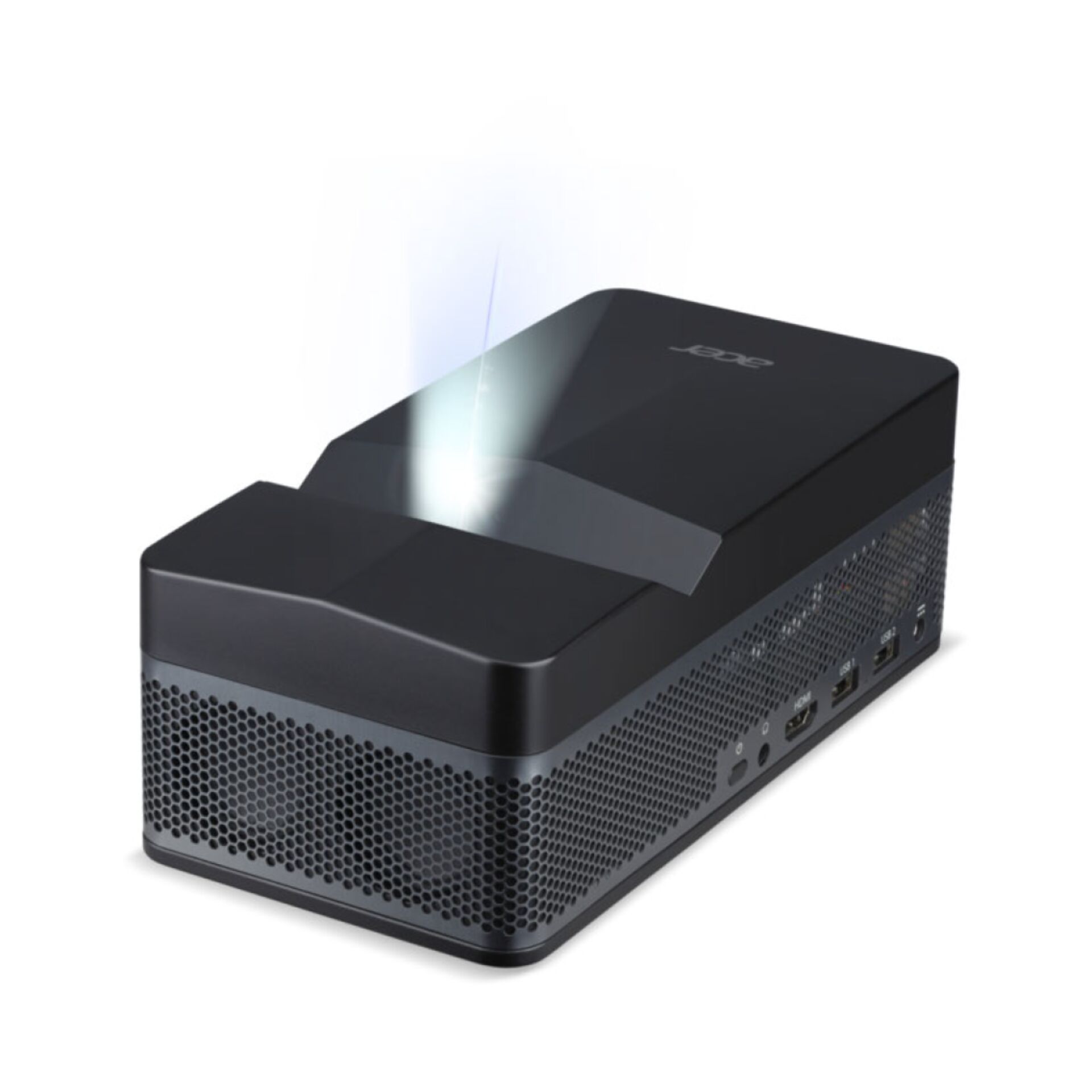 Mini-PC, Desktop, Schwarz, Belüftet, Anschlüsse