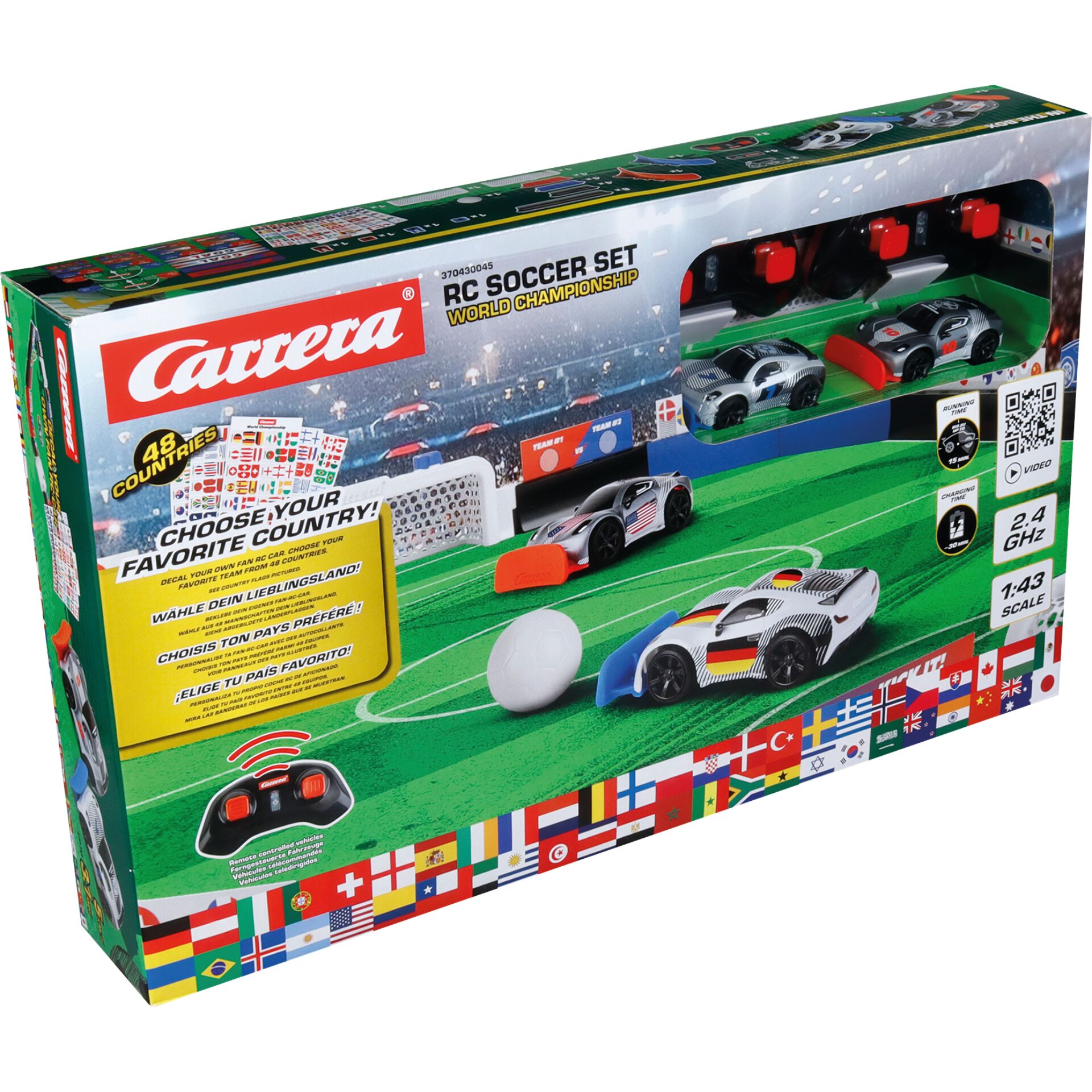 RC-Auto-Set, Fußballset?, Weltmeisterschaft?, Fernsteuerung, 1:43 Maßstab
