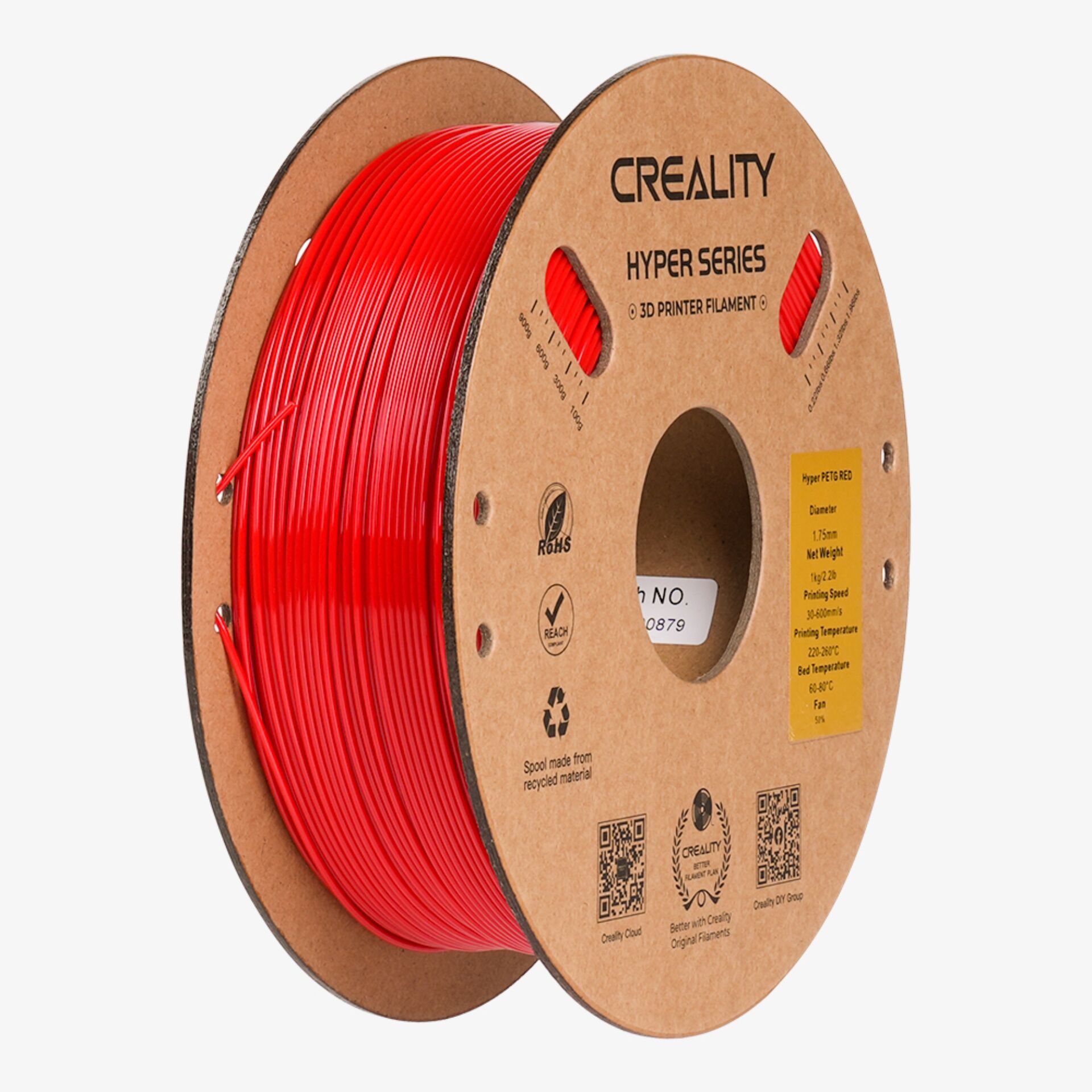 3D-Druck-Filament, roteres Filament, Spule, PETG, Hyper Series