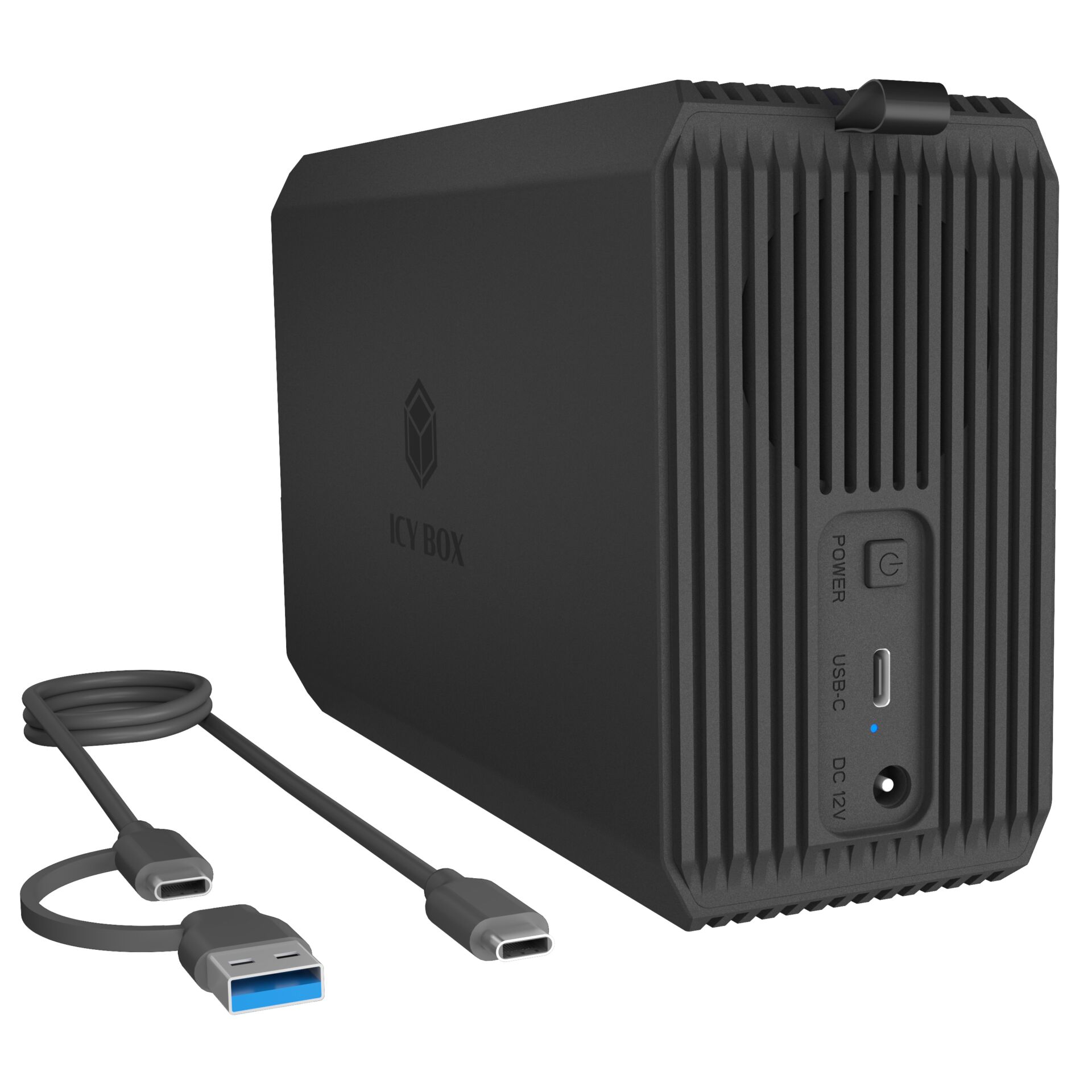 Mini-PC, Desktop, Schwarz, Robust, Anschlüsse
