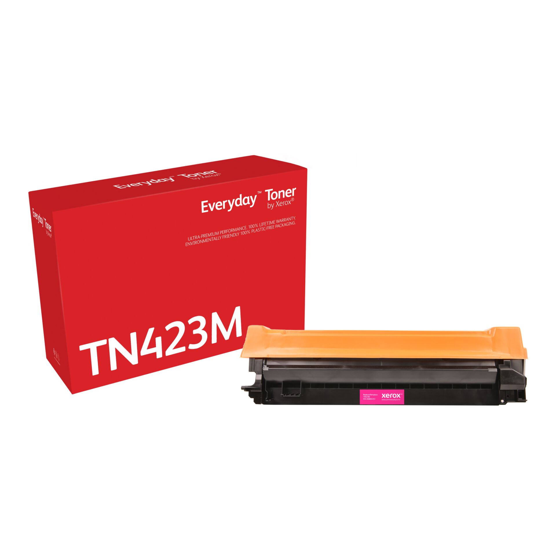 Toner, TN423M, Tonerpatrone, Xerox kompatibel, Oranger Deckel
