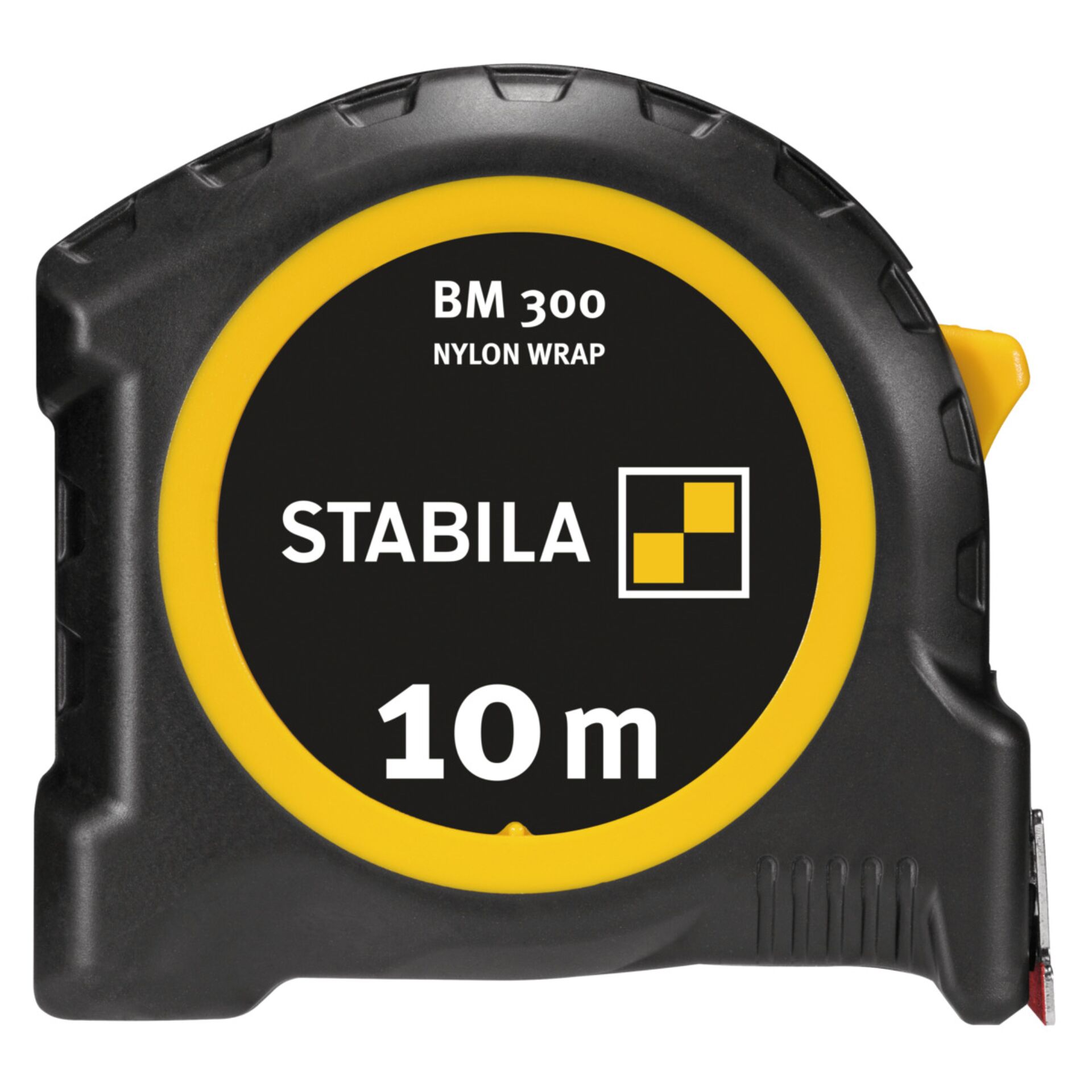 Maßband, Nylonummantelung, 10 m, Stabila, schwarz-gelb