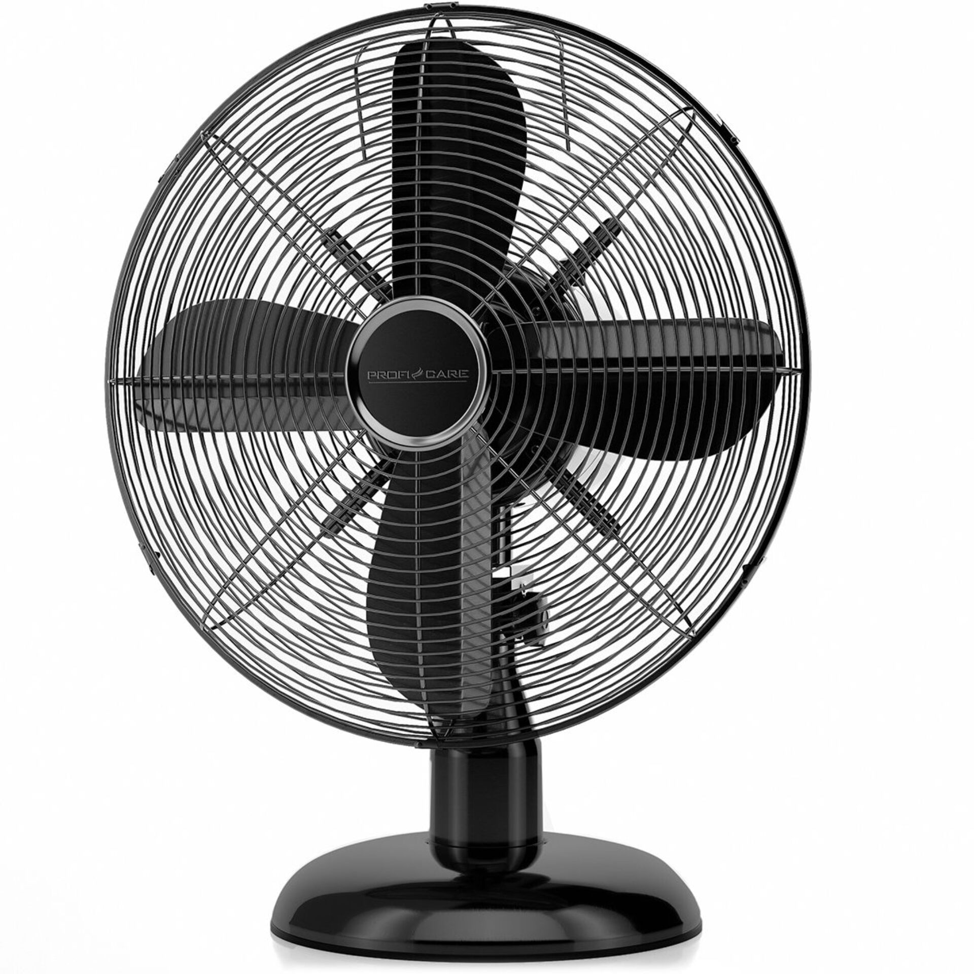 Ventilator, Standventilator, schwarz, vierblättrig, Tischventilator