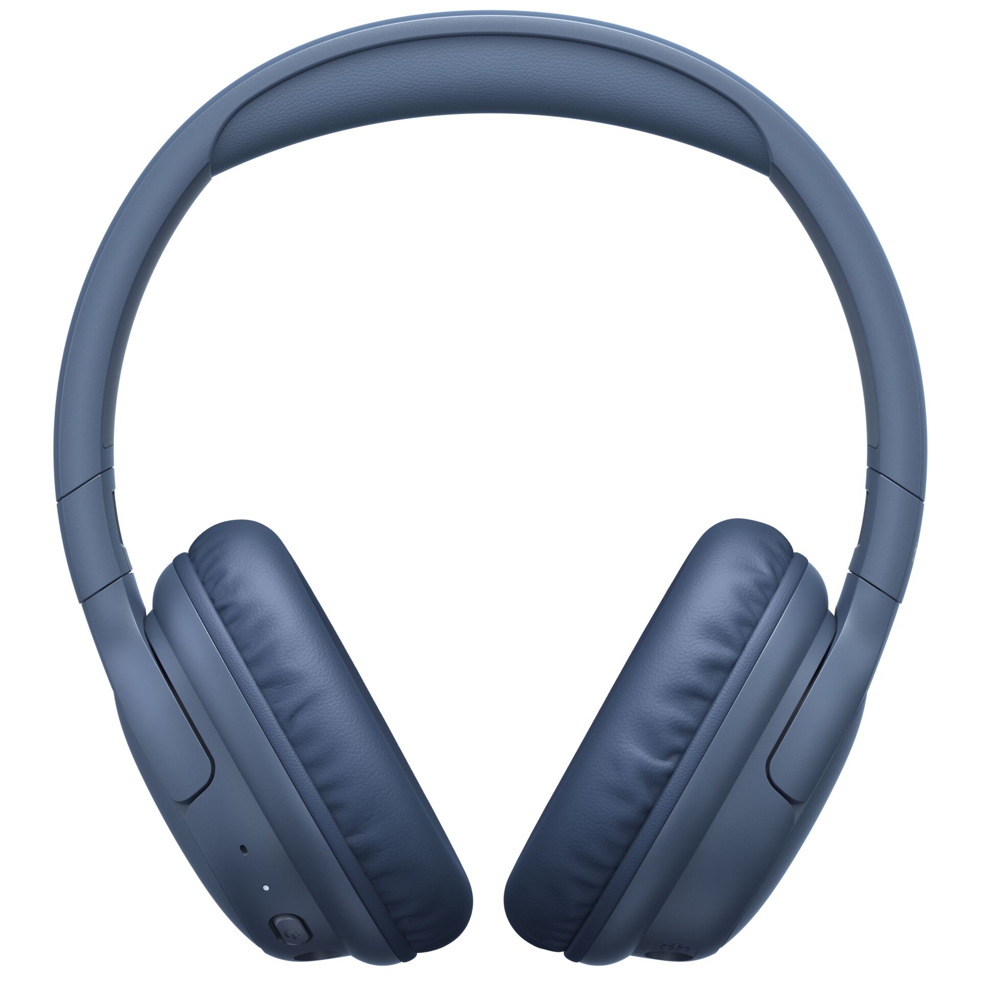Kopfhörer, Over-Ear, Bluetooth, Lederoptik, einfarbig blau