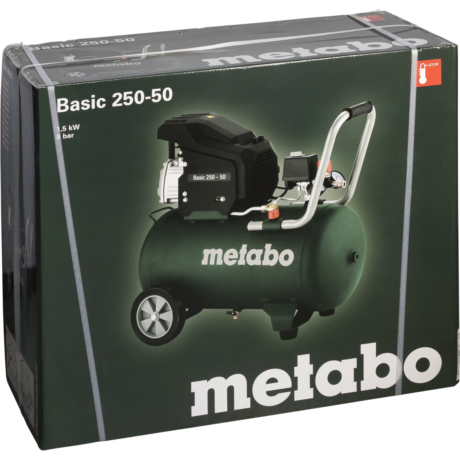 Kompressor, Druckluftkompressor, Tank, Grün, Metabo