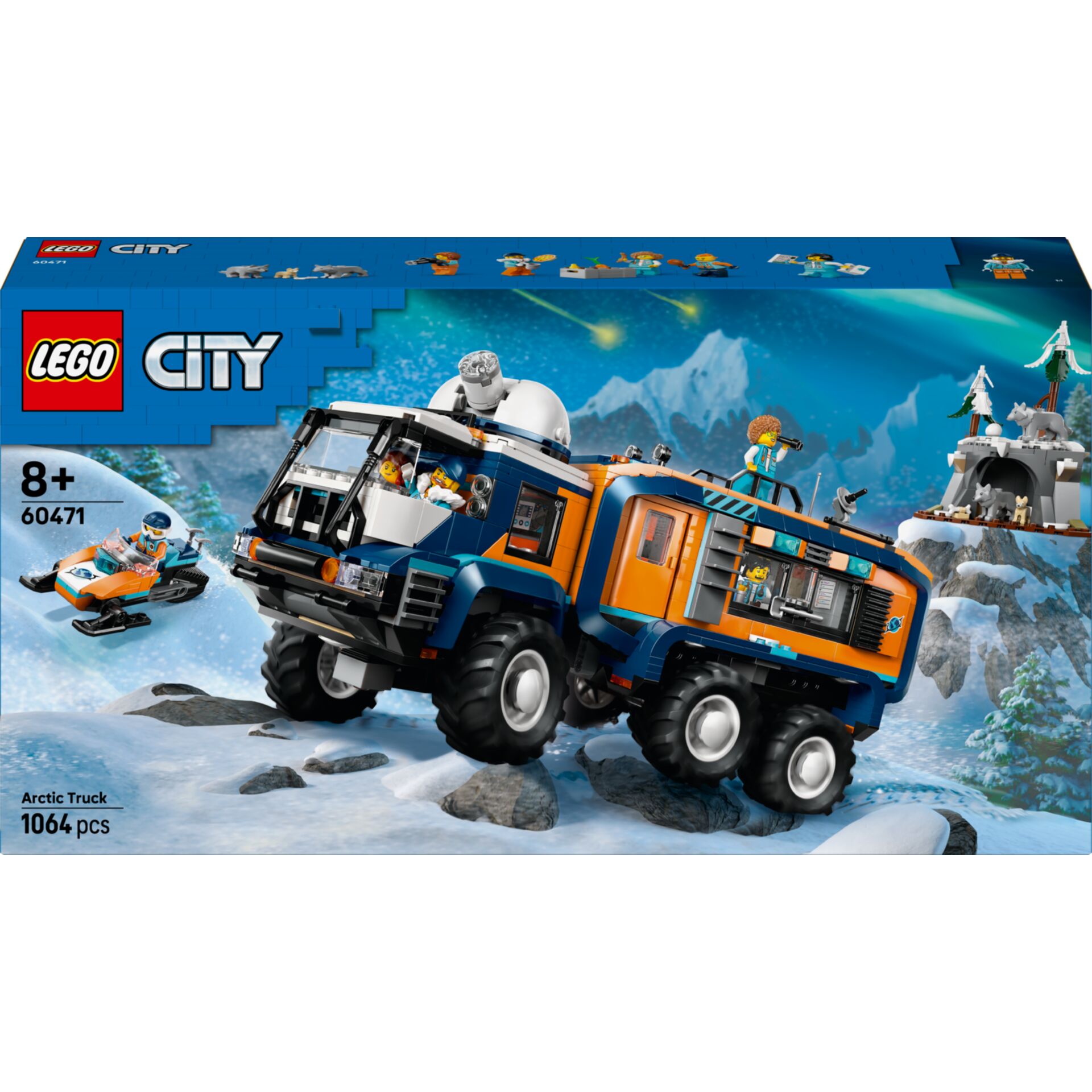 Arctic truck, Lego City, Off-road, Winter scene, buildable vehicle